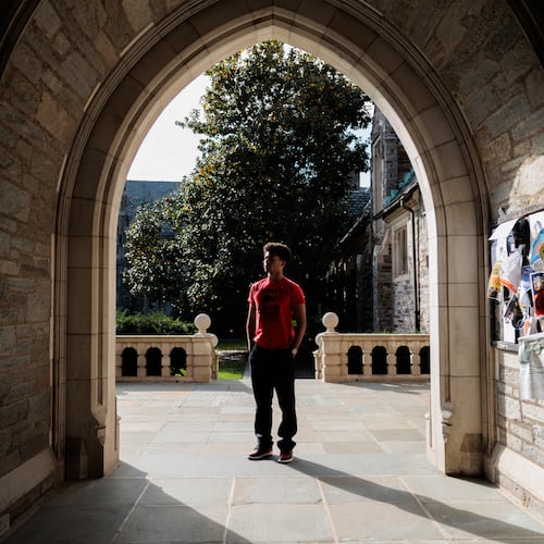 Christopher Quire poses for a portrait Thursday, Oct. 23, 2025, in Princeton, N.J. (AP Photo/Hannah Beier)