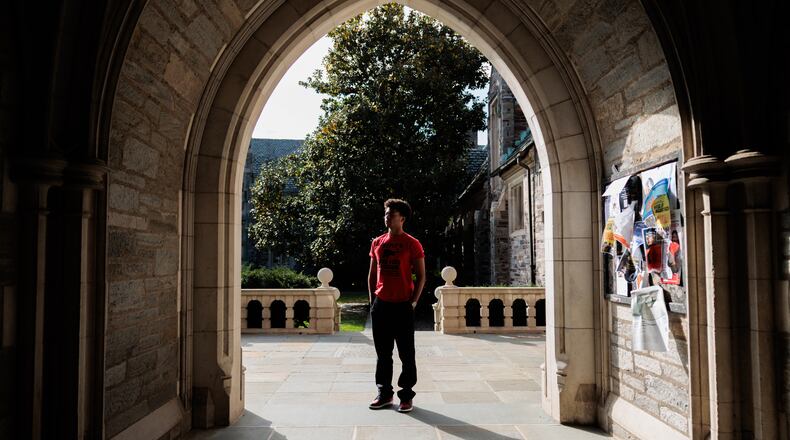 Christopher Quire poses for a portrait Thursday, Oct. 23, 2025, in Princeton, N.J. (AP Photo/Hannah Beier)