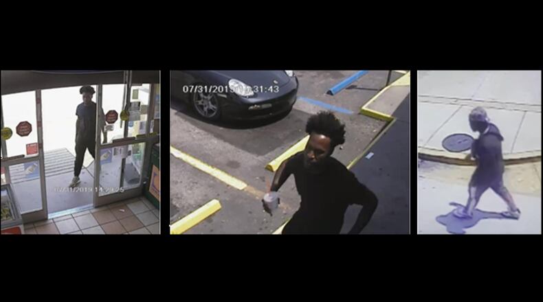 Gwinnett County police are searching for two suspects believed to have robbed at least two people after arranging to buy items via the app LetGo.