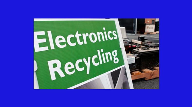 Alpharetta will host an recycling event where North Fulton residents and businesses can drop off unwanted computers and other electronic items Saturday, Nov. 3. AJC FILE