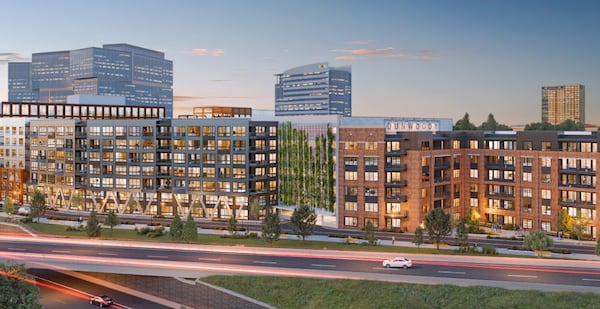 This is a rendering of the mixed-use Campus 244 project in Dunwoody. (Courtesy of Georgetown Co./City of Dunwoody)