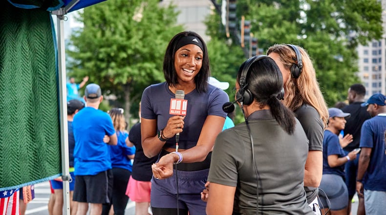 Maria Taylor at work. Photo by Paul McPherson