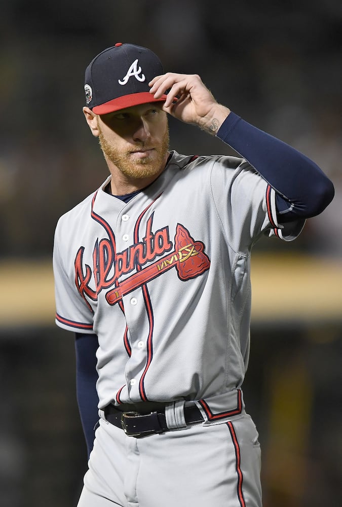 Photos: Braves’ Mike Foltynewicz dominates A’s, just misses no-hitter