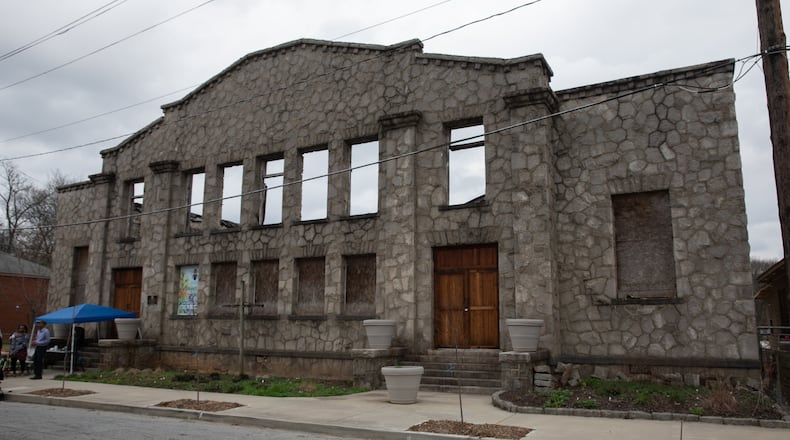 The Old St. Mark AME Church in the heart of the English Avenue neighborhood gained landmark dedication status in 2022. (Riley Bunch/riley.bunch@ajc.com)