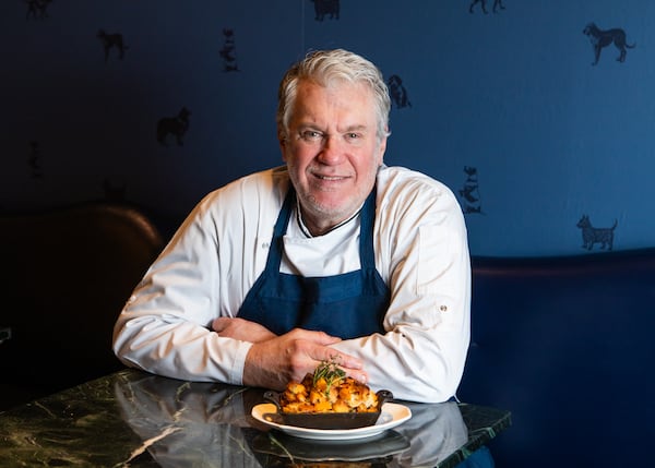 Jay Swift, executive chef at the Kimpton Sylvan Hotel, shares his recipe for Savory Butternut Squash Bread Pudding. It can be enjoyed as a vegetarian main dish or side. (Aaliyah Man for the AJC)