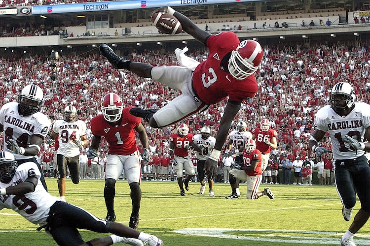 Former UGA quarterback and Atlanta Falcon D.J. Shockley will speak to 2026 University Georgia Graduates. (Brant Sanderin/AJC 2005 file.)