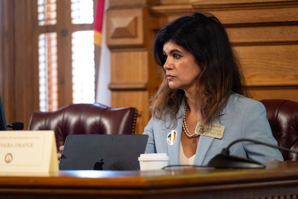 State Rep. Saira Draper (D-Atlanta) at the state Capitol on Tuesday, July 15, 2025. (Ben Gray for the AJC)