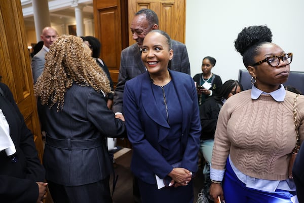 Former Atlanta Mayor Keisha Lance Bottoms, is the Democratic front-runner in the race for Georgia governor. (Arvin Temkar/AJC)