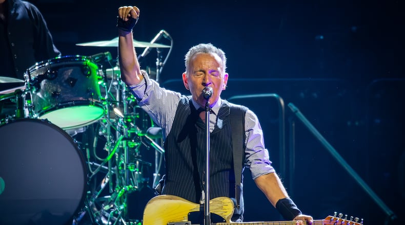 Bruce Springsteen and the E Street Band play for a sold-out crowd Saturday, May 2, 2026, at State Farm Arena in Atlanta. (Ryan Fleisher at the AJC)