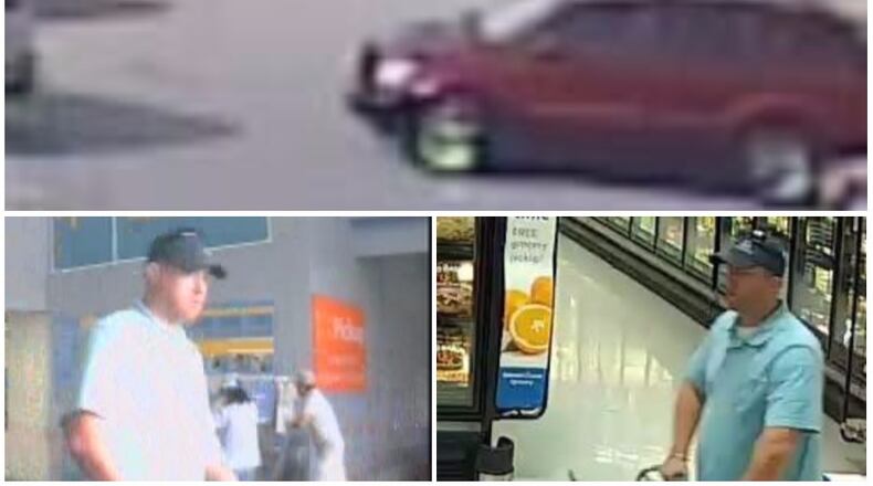 Acworth police say this is the man who broke into a vehicle and stole credit cards he then used at a Walmart in September.