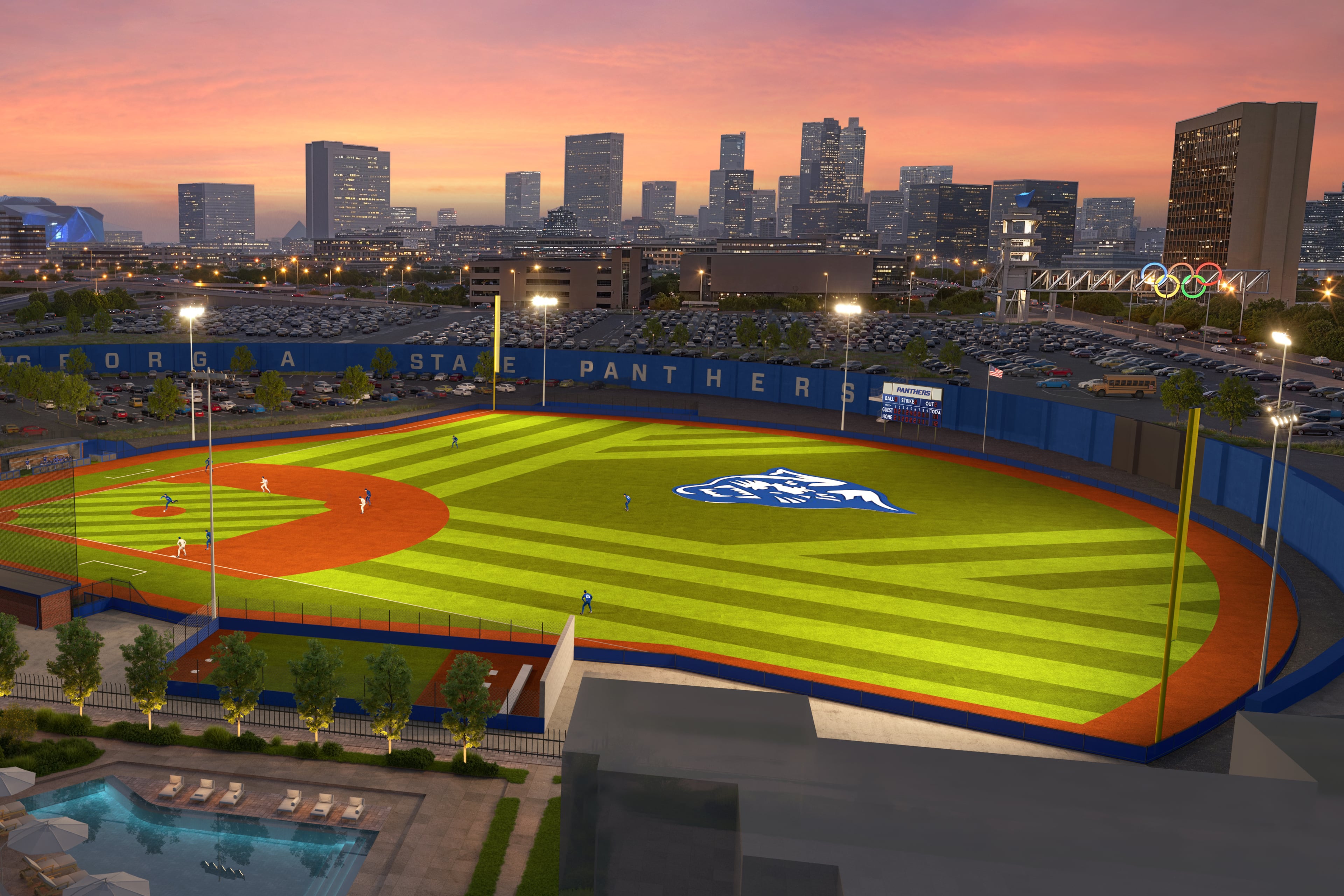 The city of Atlanta gave Georgia State University the green light to start construction on a new baseball facility. (Courtesy of Georgia State University Athletics)
