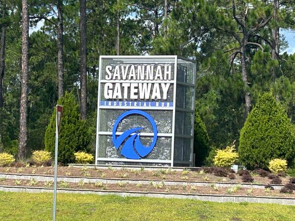 The Savannah Gateway Industrial Hub near Rincon is home to several logistics companies, and could be the site of coastal Georgia’s first data center. (Adam Van Brimmer/AJC)