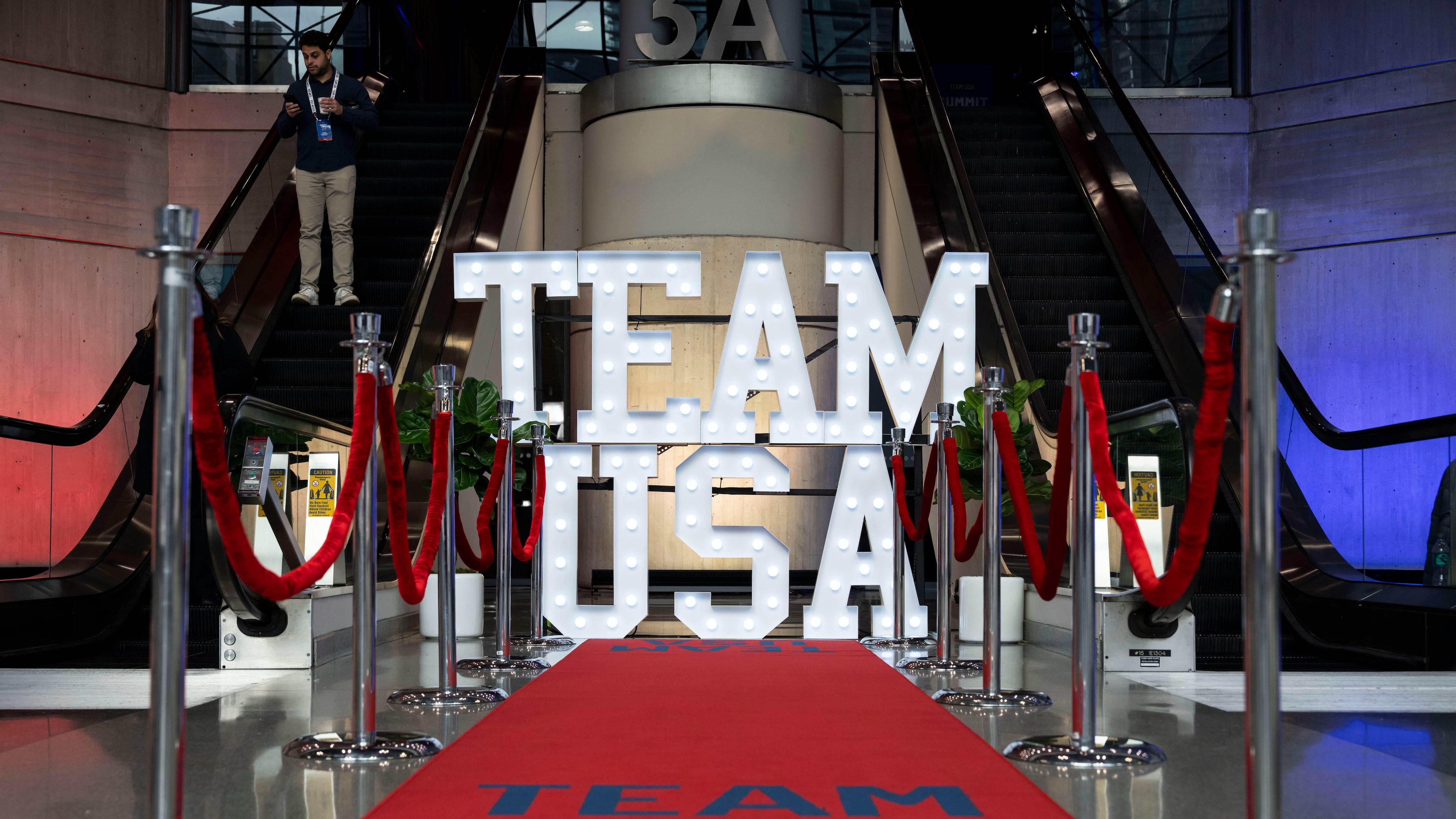 A general view shows Team USA Media Summit, on Wednesday, Oct. 29, 2025, in New York. (AP Photo/Yuki Iwamura)