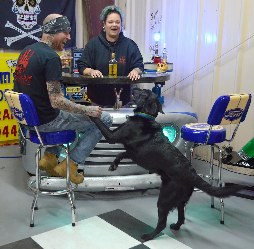 Black Lab Automotive's one-of-a-kind furniture made from classic car parts is likely to create buzz at this year's Atlanta International Auto Show.