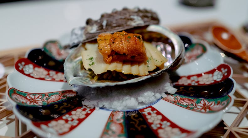 Ryokou'w omakase-style service serves a variety of courses, more like a traditional tasting menu. (Courtesy of Ben Nguyen Pham)