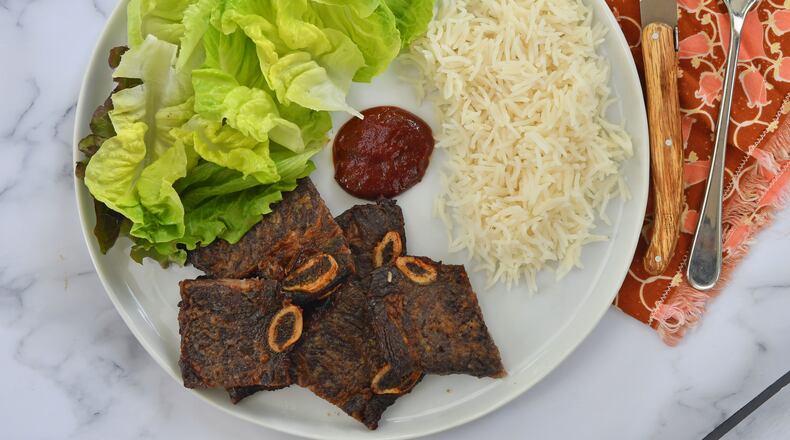 Simple Sheet Pan Kalbi.
Chris Hunt for The Atlanta Journal-Constitution