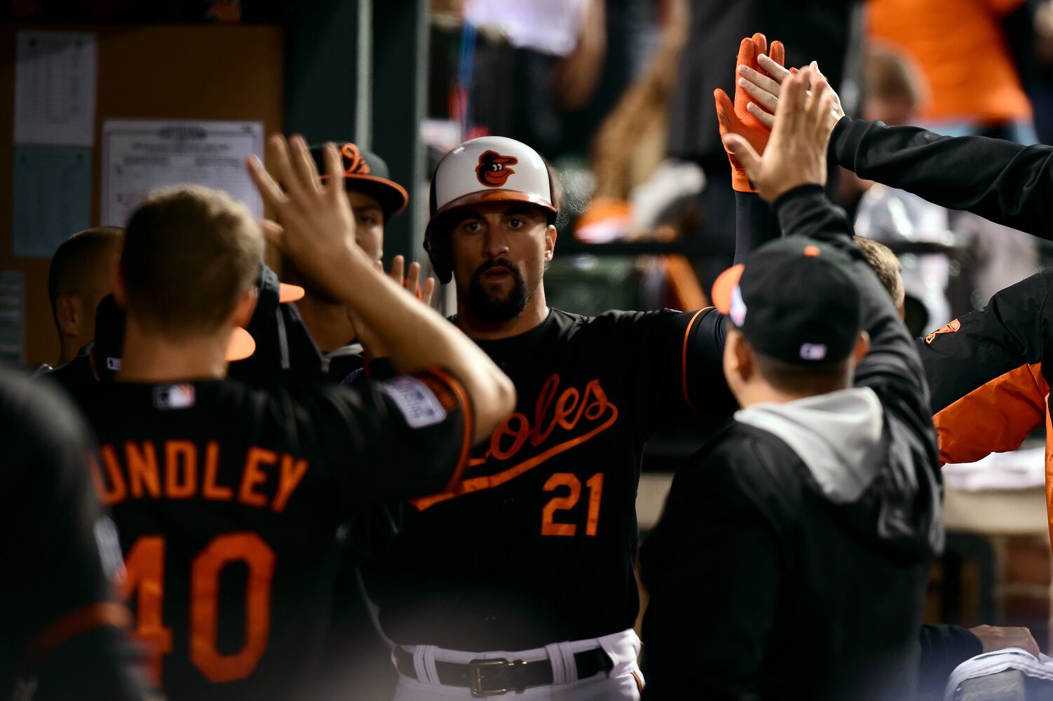 Markakis will need a different uniform number. The Braves long ago retired Hall of Famer Warren Spahn’s No. 21.