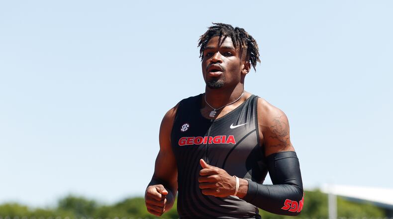Elija Godwin suffered a “5- to 6-inch deep” puncture wound that entered and collapsed his left lung. (Kirstin M. Bradshaw/UGA Athletics)