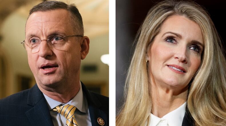 Department of Veterans Affairs Secretary Doug Collins (left) and Small Business Administrator Kelly Loeffler are both former members of Georgia's congressional delegation. (AJC File)