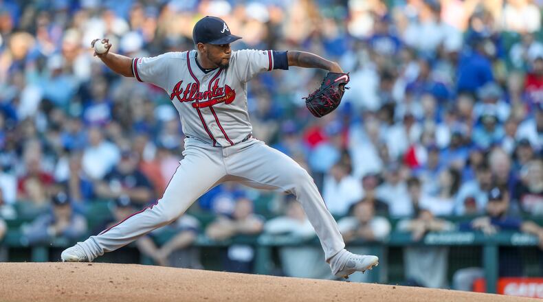 Julio Teheran received the starting assignment for the Braves Monday against the Cubs at Wrigley Field. (Armando L. Sanchez/Chicago Tribune/TNS)