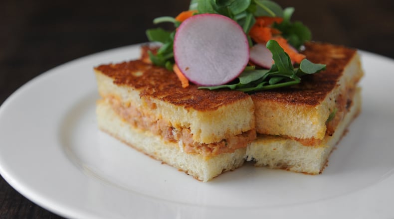 Toasted deviled ham tea sandwiches are one of the highlights at Revival. (Becky Stein Photography)