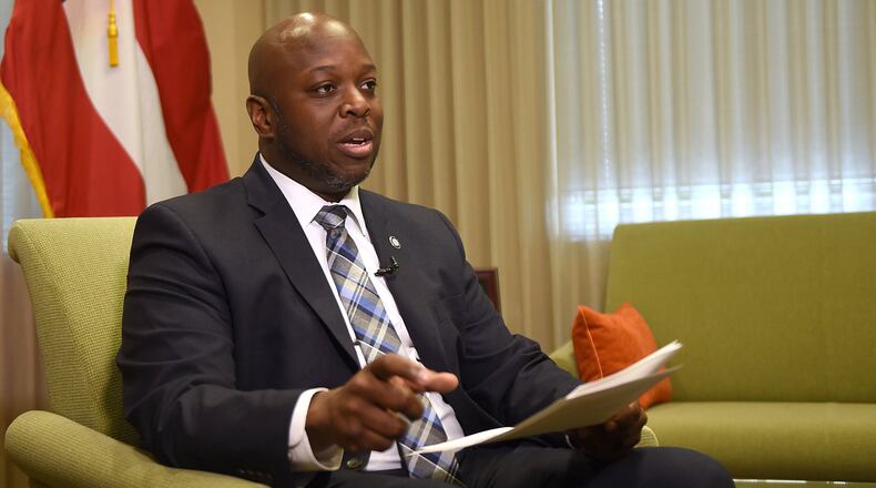 Tyrone Oliver, shown in 2020 before he was named Georgia Department of Corrections commissioner, will speak Thursday at a Youth Protection Seminar in Cobb County.