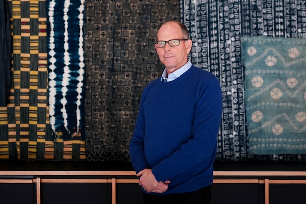 Gates Foundation CEO Mark Suzman poses for a portrait at the Gates Foundation campus Wednesday, Feb. 12, 2025, in Seattle. (AP Photo/Lindsey Wasson)