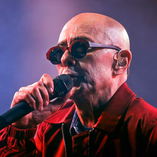 FILE - Argentine singer Indio Solari performs in Olavarria, Argentina, March 11, 2017. (AP Photo/Hernan Leonardi, File)