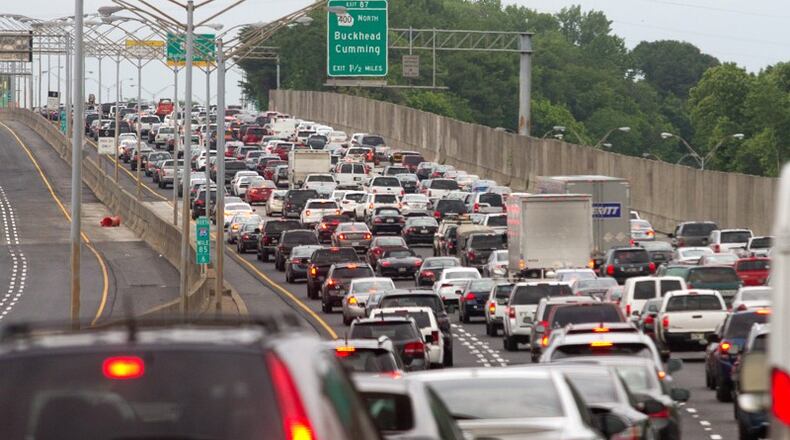 The Georgia Department of Transportation opened the northbound lanes of I-85 May 12.Though the highway was quickly reopened after a March 30 fire, Atlanta traffic is expected to get worse in coming years. STEVE SCHAEFER / SPECIAL TO THE AJC