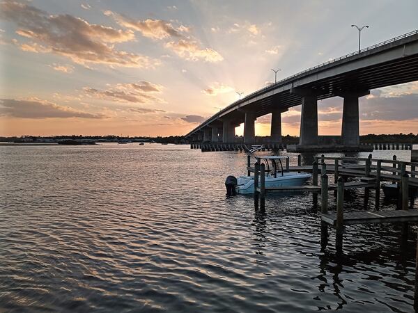 To catch the best sunset views in the Daytona Beach area, head to spots along the Halifax River such as Our Deck Down Under beneath the Dunlawton Bridge." 
(Courtesy of Blake Guthrie)