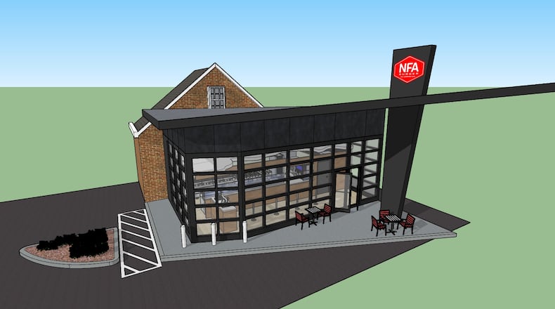 A rendering of NFA Burger's planned expansion.