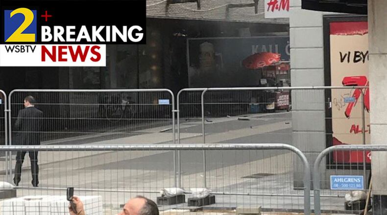 Truck crash in Stockholm, Sweden