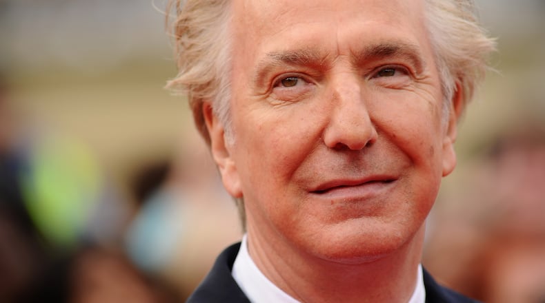 LONDON, ENGLAND - JULY 07: Alan Rickman attends the World Premiere of Harry Potter and The Deathly Hallows - Part 2 at Trafalgar Square on July 7, 2011 in London, England. (Photo by Ian Gavan/Getty Images)