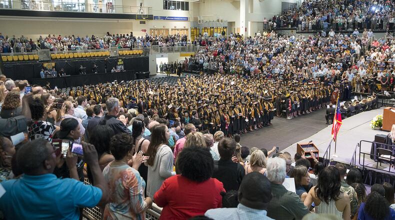 Superintendent Chris Ragsdale asked the school board to approve a $50 million multipurpose facility to host graduations and other special events. (Jenni Girtman for The Atlanta Journal-Constitution)