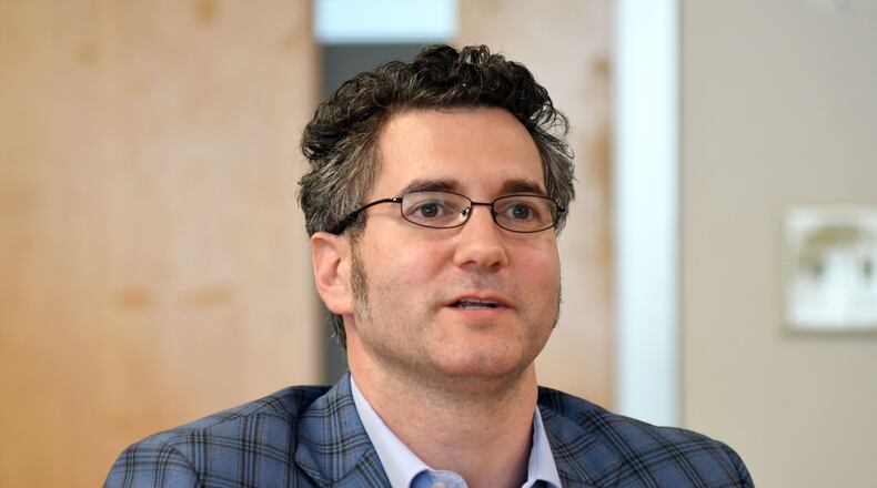 DeKalb Board of Ethics Chair Daniel DeWoskin speaks at a board meeting earlier this year. (Rebecca Breyer)