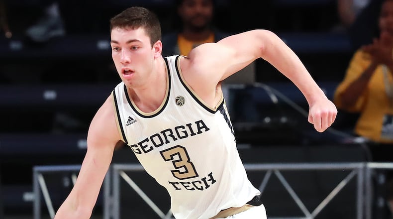 Georgia Tech forward Evan Cole played in 27 of 31 games, starting two, averaging 4.4 points and 3.6 rebounds per game.