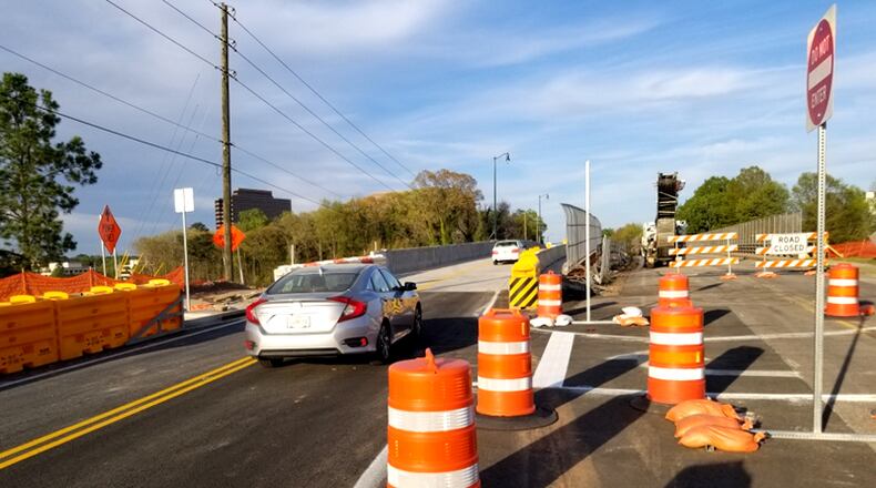 A new Mount Vernon Highway bridge over Ga. 400 was among the major transportation improvements in Sandy Springs over the past year. The city will host virtual meetings Jan. 28, seeking public input on various projects to update the city's Transportation Master Plan. GEORGIA DEPARTMENT OF TRANSPORTATION