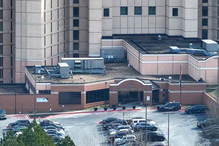 An aerial image shows the Fulton County Jail. (Miguel Martinez/AJC)