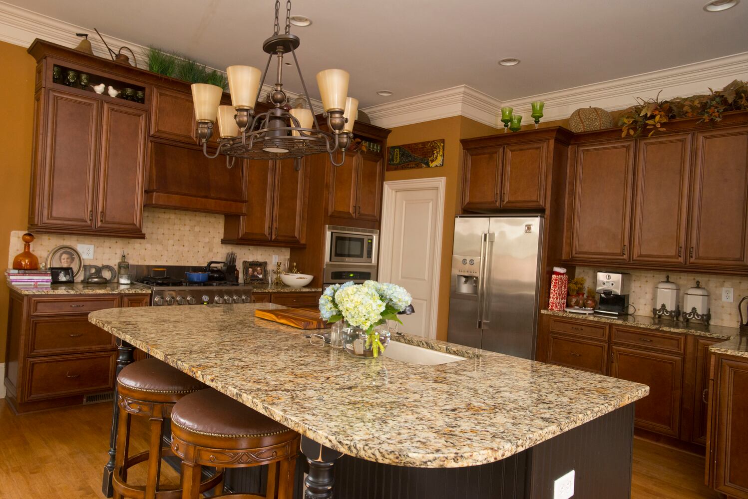 In the kitchen