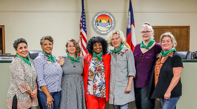 The all-female leadership of the city of Pine Lake, where the City Council essentially decriminalized abortion.