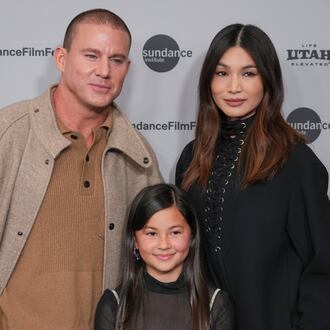 Channing Tatum, from left, Mason Reeves, and Gemma Chan attend the premiere of "Josephine" during the Sundance Film Festival on Friday, Jan. 23, 2026, at Eccles Center in Park City, Utah. (AP Photo/Chris Pizzello)