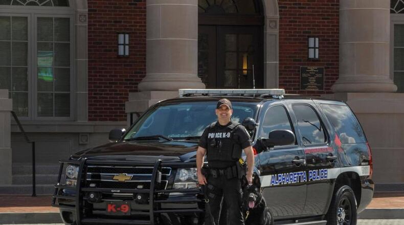 Alpharetta police dog Mattis (Credit: Facebook)