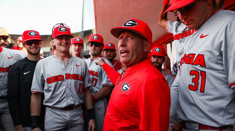 Georgia baseball coach Wes Johnson has already led the Bulldogs to 17 SEC wins and is looking for a few more at the SEC tournament this week. (Kari Hodges/UGAAA)