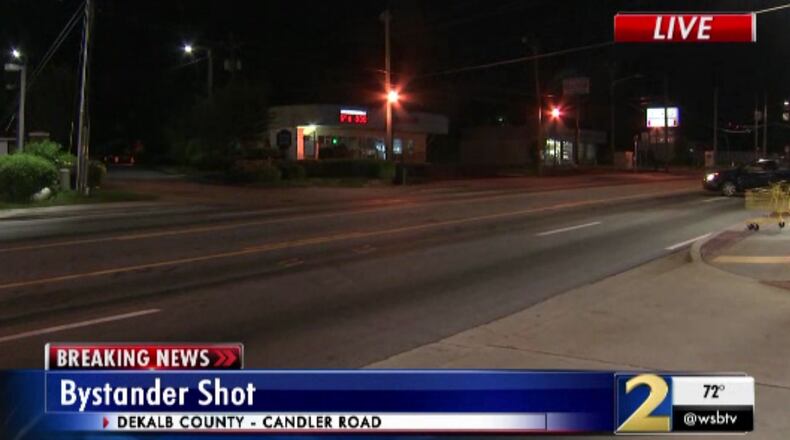 A shooting on Candler Road left an alleged shooter and a bystander injured.