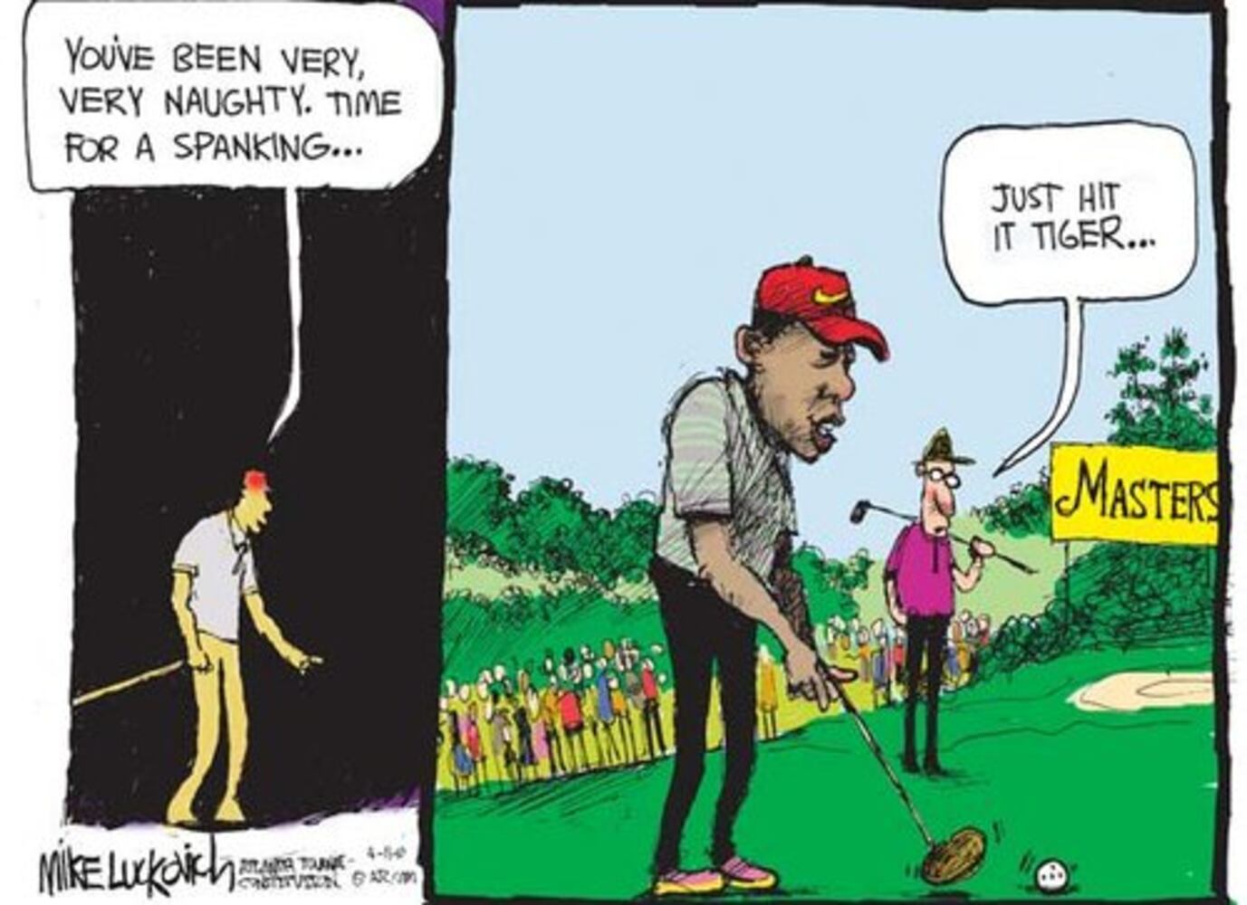 Mike Luckovich: Tiger Woods through the years