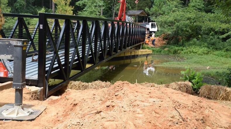 Weather permitting, bridge construction could be finished by Oct. 27.