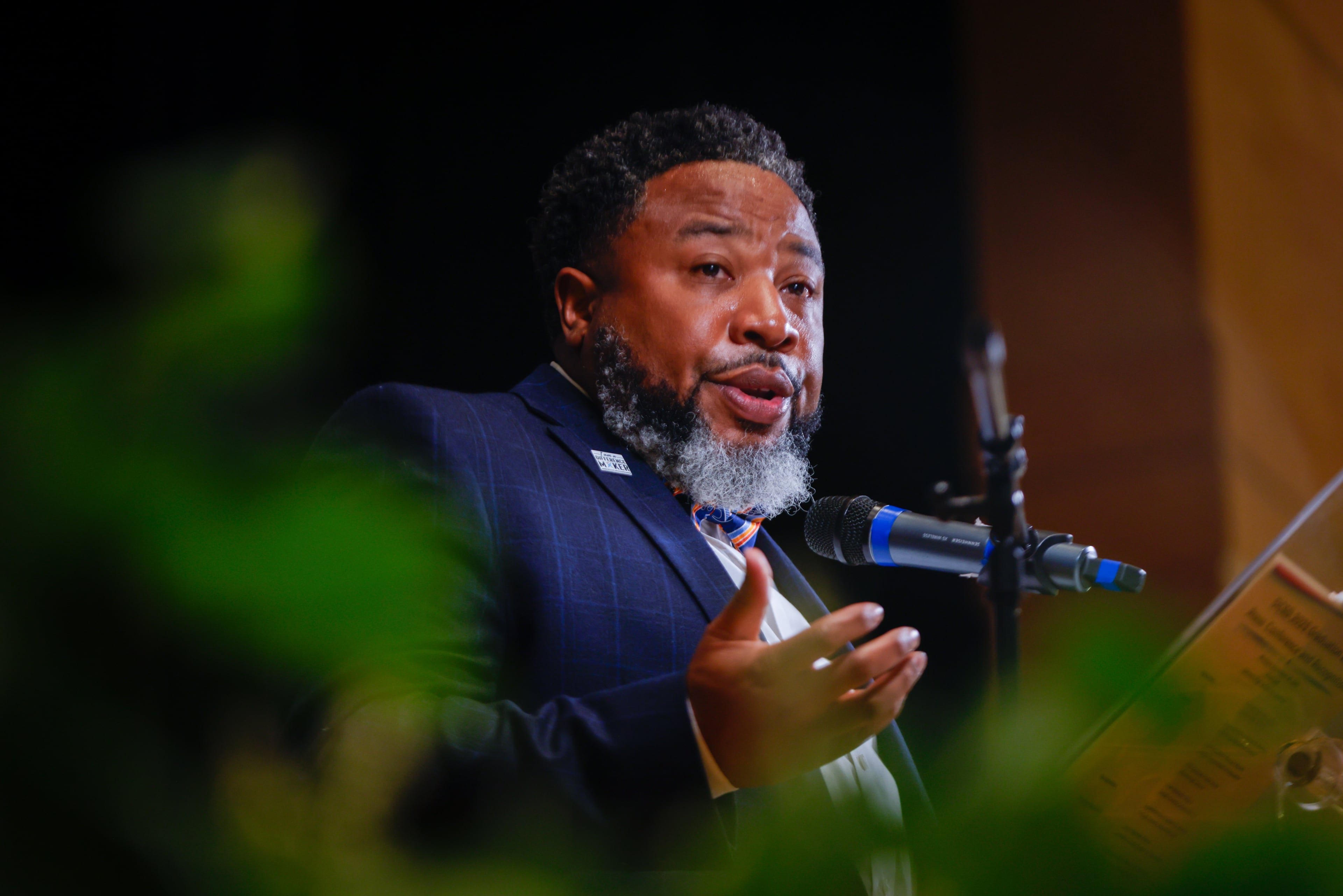 Devon Horton was hired as DeKalb's superintendent in April 2023 from the Evanston-Skokie School District 65 outside of Chicago. He was indicted in October 2025 and accused of steering district contracts in District 65 to his longtime friends and then getting kickbacks from the contracts. (Arvin Temkar/AJC)