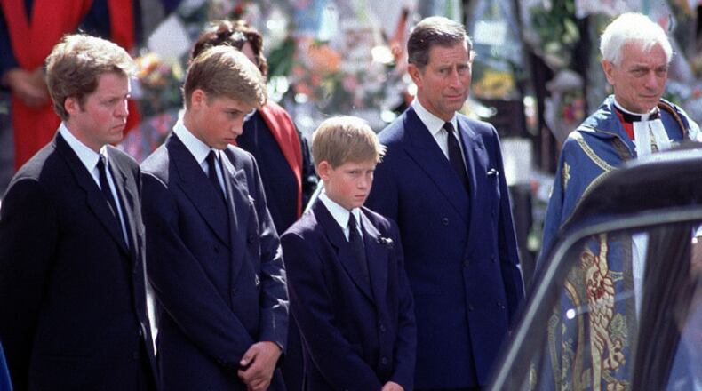 Funeral of Diana, Princess of Wales. (Photo by Jeff Overs/BBC News & Current Affairs via Getty Images)