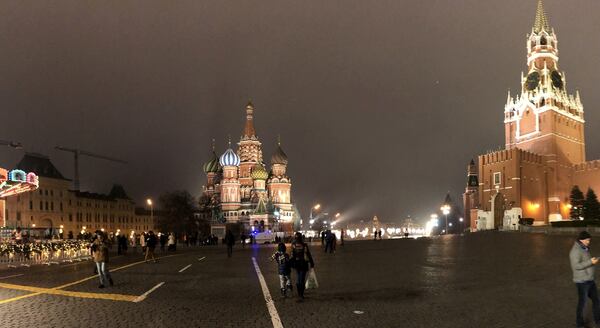 Jeffrey Chiu shared this shot of Russia's Red Square on Christmas.