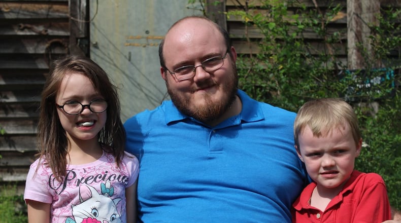 Joey Camp with his children, Amelia and Aeson. “Everything that has ever happened to me has been a test of my character,” Joey said. “When I got the coronavirus, it was nothing compared to what I had been through.”